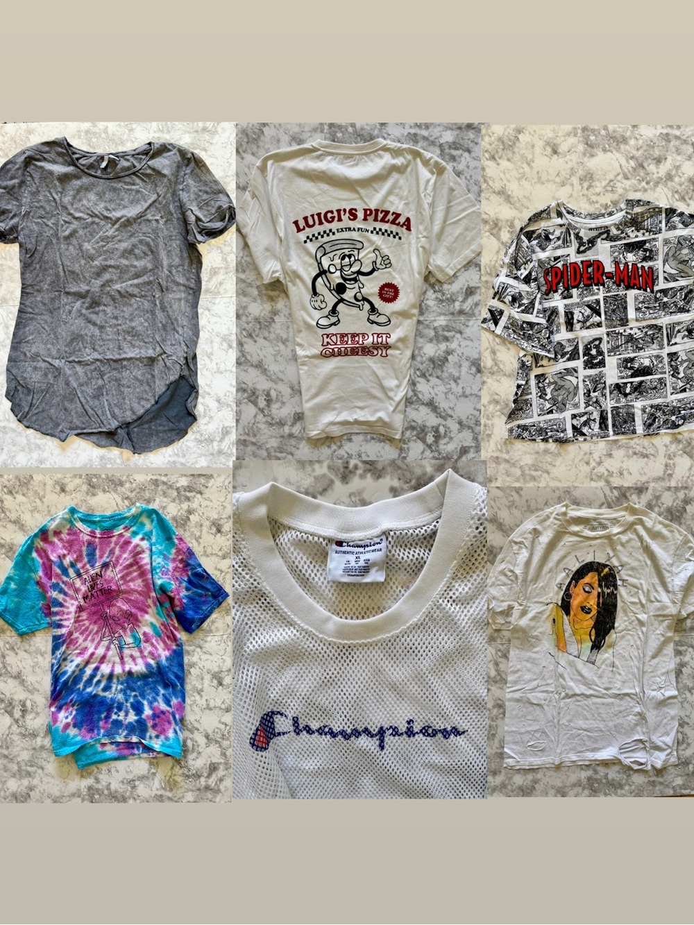 Men’s T-shirts Size XL Various Designs - Lot of 6 - Excellent Condition!